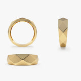 14k Pattern Bold Statement Ring - GeumJewels