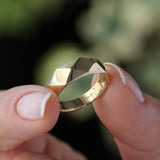14k Pattern Bold Statement Ring - GeumJewels