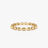14k Petite Mini Pyramid Ring - GeumJewels