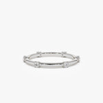 14k Prong Setting  Full Eternity Dainty Stacking Ring - GeumJewels