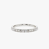 14K Pyramid Diamond Eternity Ring - GeumJewels