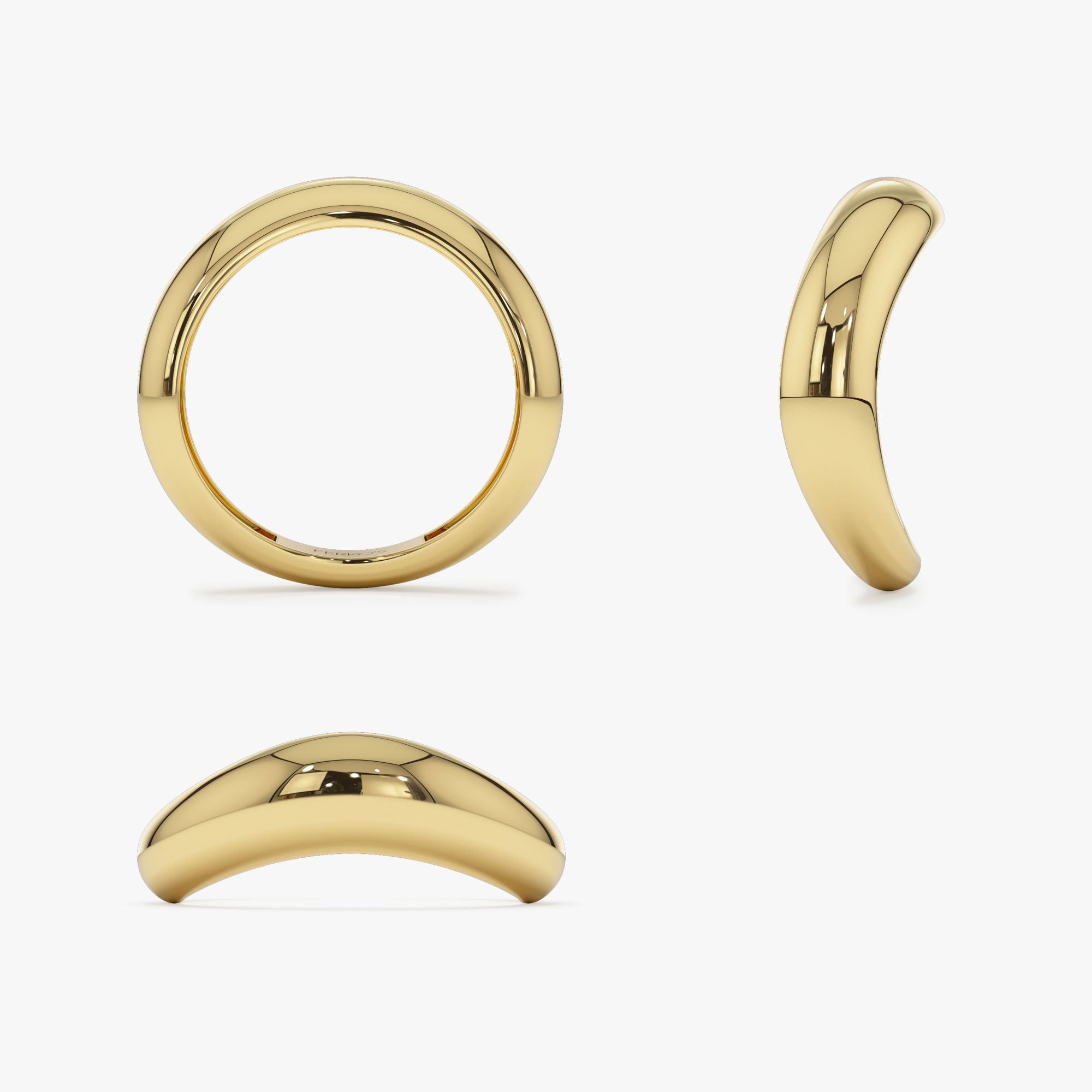 14k Unique Amorphic Shaped Figure Ring - GeumJewels