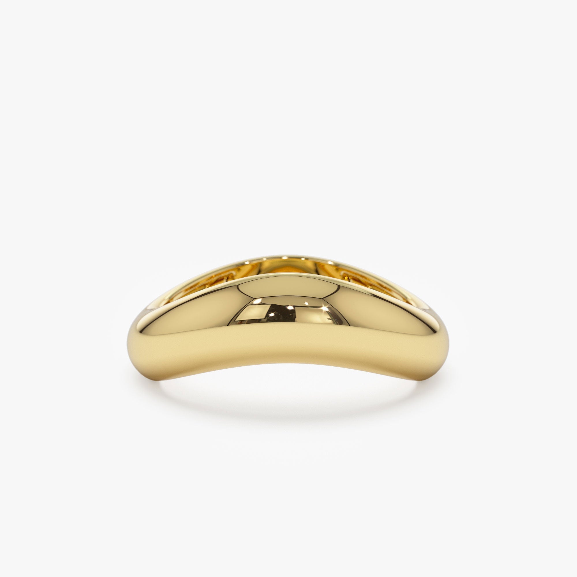 14k Unique Amorphic Shaped Figure Ring - GeumJewels