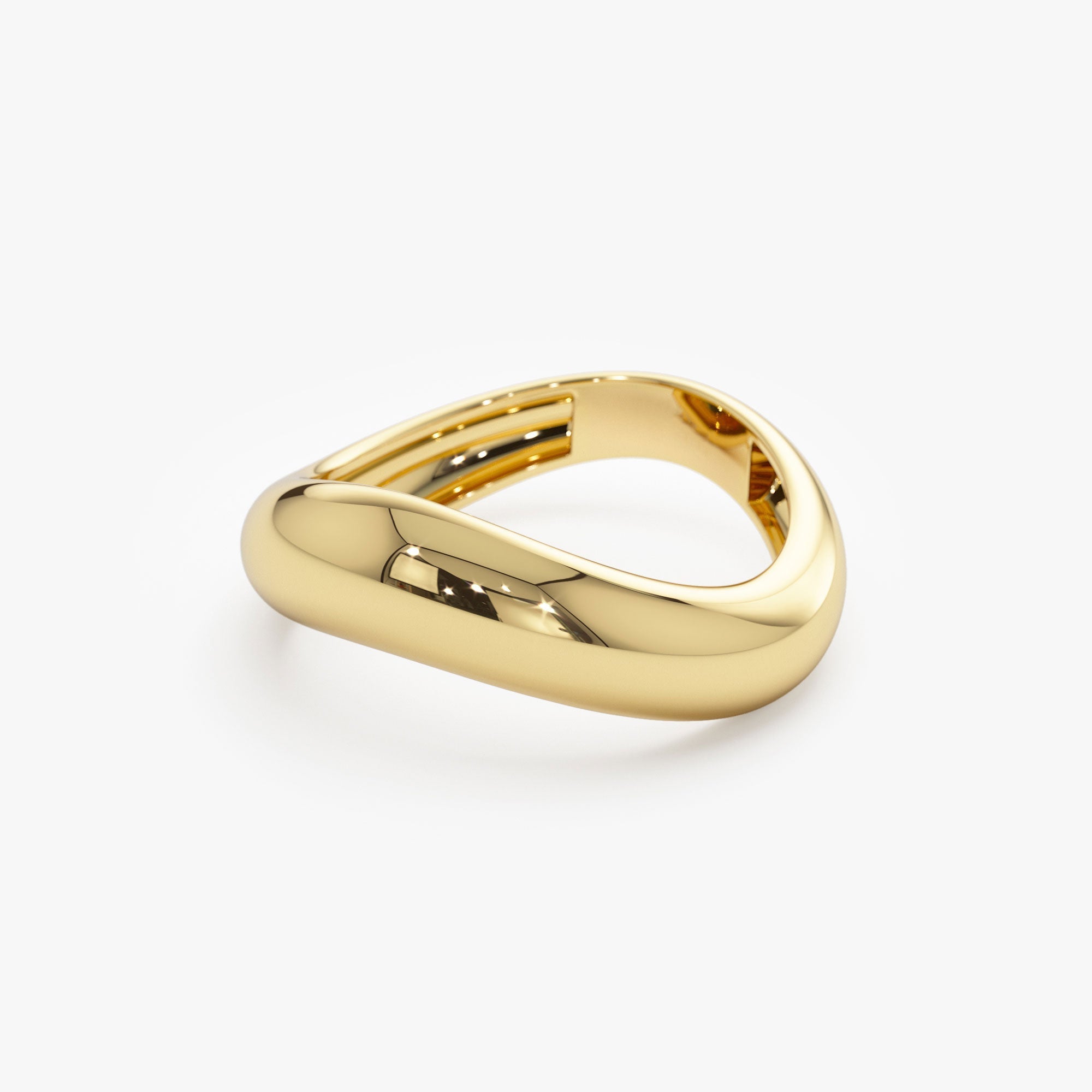 14k Unique Amorphic Shaped Figure Ring - GeumJewels
