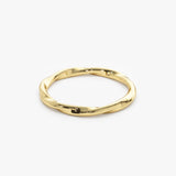 14k Wavy Promise Ring - GeumJewels