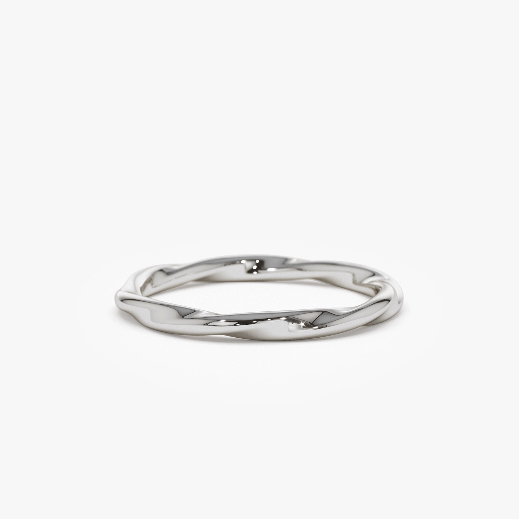 14k Wavy Promise Ring - GeumJewels