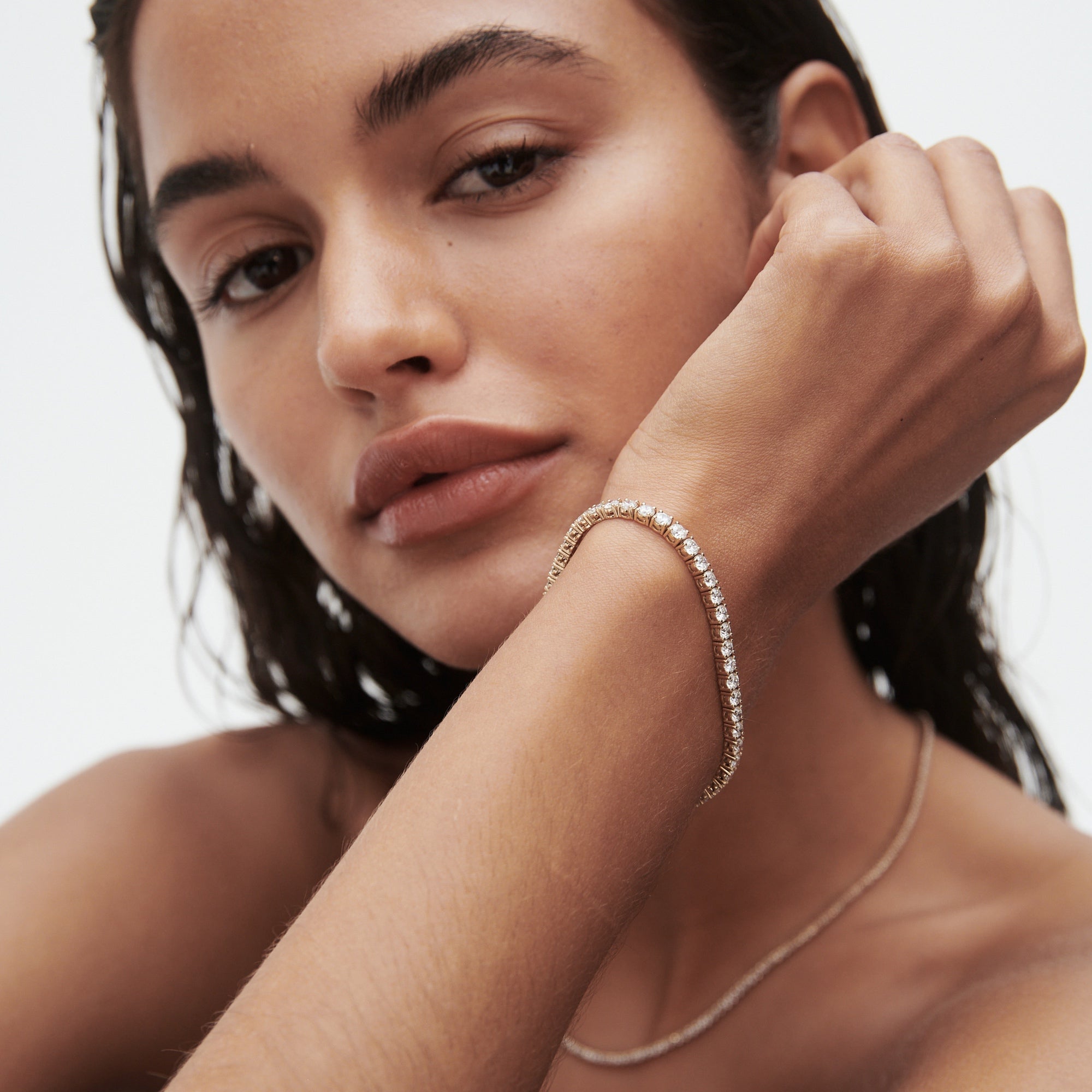 Classic Tennis | Round Lab-Grown Diamond Bracelet - GeumJewels