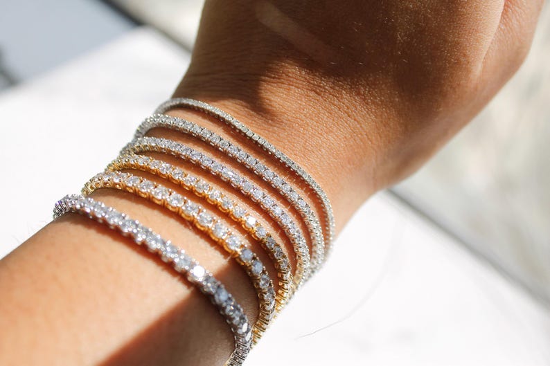 Classic Tennis | Round Lab-Grown Diamond Bracelet - GeumJewels