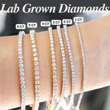 Classic Tennis | Round Lab-Grown Diamond Bracelet - GeumJewels
