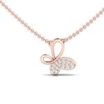 Tangling Butterfly Diamond Necklace - GeumJewels