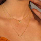 Tangling Butterfly Diamond Necklace - GeumJewels