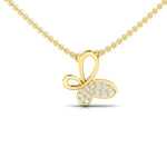 Tangling Butterfly Diamond Necklace - GeumJewels