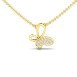 Tangling Butterfly Diamond Necklace - GeumJewels