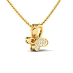 Tangling Butterfly Diamond Necklace - GeumJewels