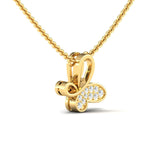 Tangling Butterfly Diamond Necklace - GeumJewels