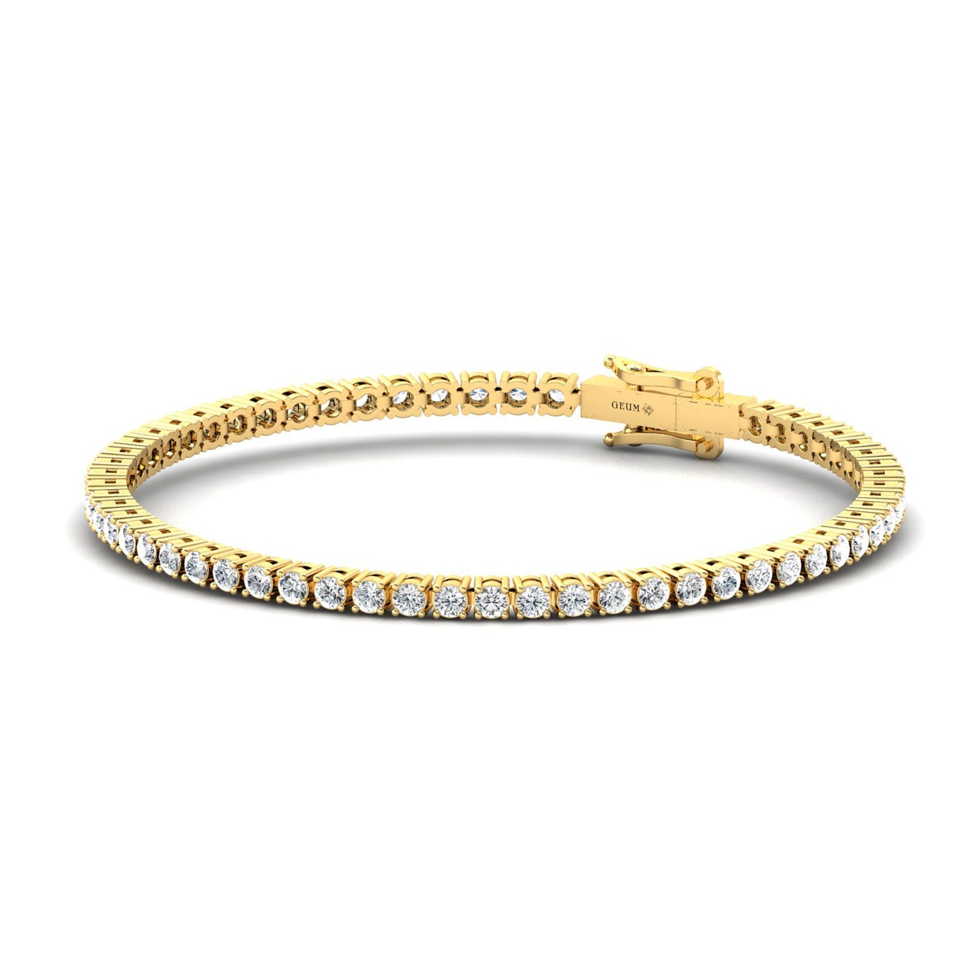 3.52 TCW Tennis Diamond Bracelet - GeumJewels