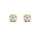 0.25 TCW Diamond Stud Earrings - GeumJewels