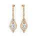 Art Deco Style Pear Shaped Lab Diamond Drop Earrings - GeumJewels