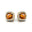 Cushion Cut Citrine Halo Diamond Stud Earrings - GeumJewels
