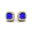 Cushion Cut Tanzanite Halo Diamond Stud Earrings - GeumJewels
