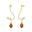 Elegant Spiral Teardrop Citrine Diamond Drop Earrings - GeumJewels