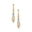 Elongated Cushion Lab Diamond Bezel Set Diamond Drop Earrings - GeumJewels