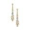 Elongated Cushion Lab Diamond Bezel Set Diamond Drop Earrings - GeumJewels