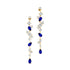 Fancy Blue Sapphire Cluster Drop Earrings - GeumJewels