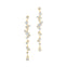 Fancy Diamond Cluster Drop Earrings - GeumJewels