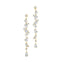 Fancy Diamond Cluster Lab Diamond Drop Earrings - GeumJewels