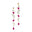 Fancy Pink Sapphire Cluster Drop Earrings - GeumJewels
