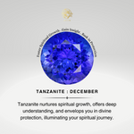 Inverted Princess Cut Tanzanite Drop Earrings with Diamonds - GeumJewels