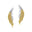 Nature Inspired Feather Shaped Cocktail Yellow Sapphire Earrings with Diamond Accents - GeumJewels