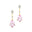 Teardrop Morganite Drop Earrings with Accent Diamonds - GeumJewels