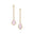 Vintage Style Pear Cut Morganite Halo Diamond Drop Earrings - GeumJewels