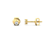 2.5mm Diamond Dainty Stud Everyday Solitaire Stud Earrings - GeumJewels