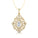 Art Deco Inspired Teardrop Lab Diamond Pendant - GeumJewels