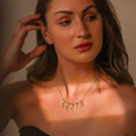 Aries Zodiac Diamond Charm Gold Pendant - GeumJewels