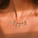 Cancer Zodiac Diamond Charm Gold Pendant - GeumJewels