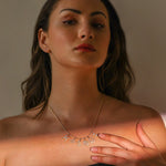 Pisces Zodiac Diamond Charm Gold Pendant - GeumJewels
