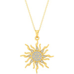 Shinning Sun Diamond Celestial Pendant - GeumJewels