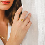 Natural Diamond Wrap Around Spiral Ring - GeumJewels