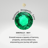 Double Halo Diamond Cushion Cut Emerald Ring - GeumJewels
