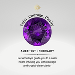 Triple Halo Diamond Oval Cut Amethyst Cocktail Ring - GeumJewels