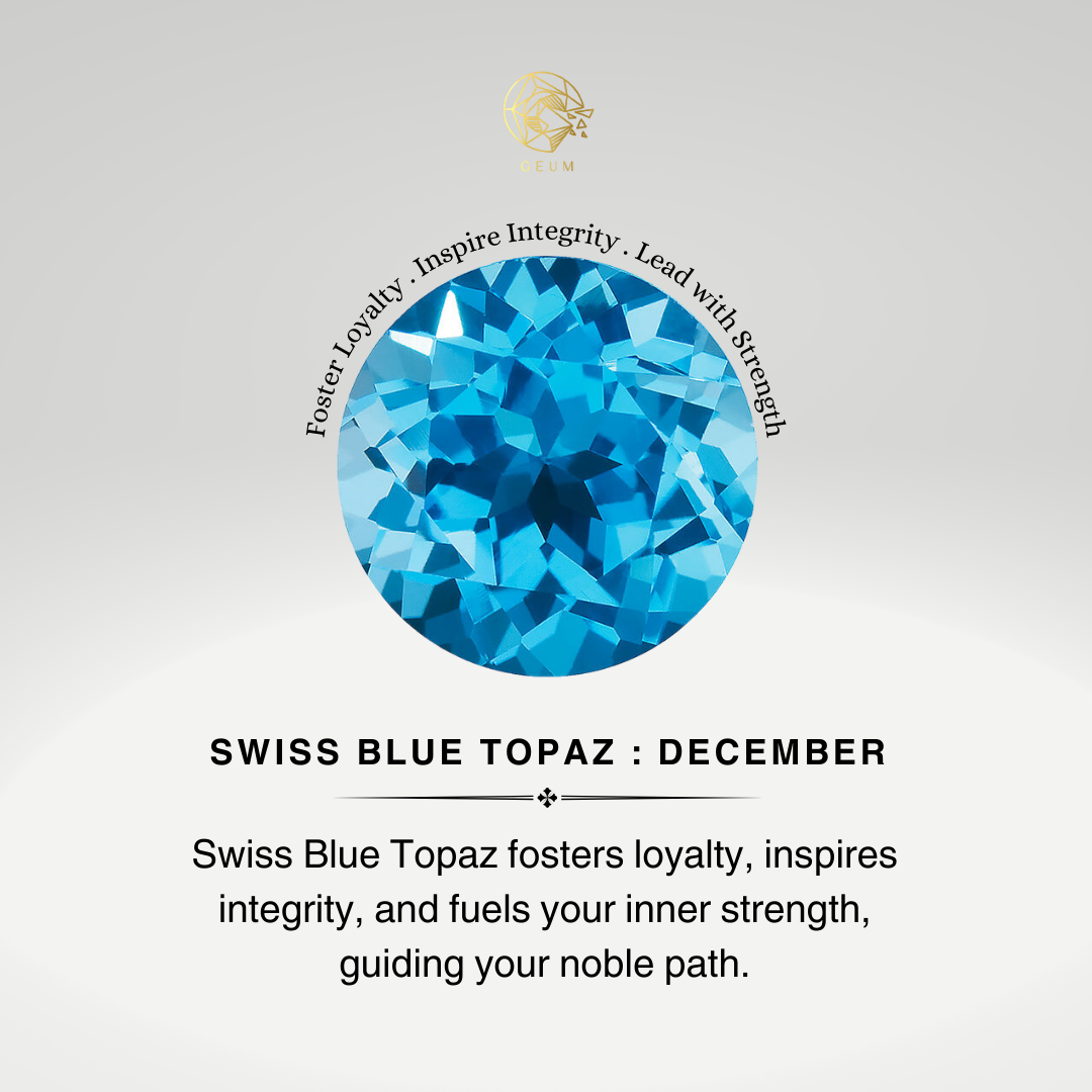 Triple Halo Diamond Oval Cut Swiss Blue Topaz Cocktail Ring - GeumJewels
