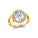 Vintage Love Inspired Oval Lab Diamond Halo Diamond Engagement Ring - GeumJewels