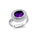Vintage Style Elongated Oval Amethyst Halo Diamond Twisted Ring - GeumJewels