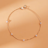 Pearl Station Bracelet - GeumJewels