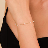 Pearl Station Bracelet - GeumJewels