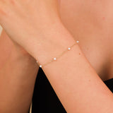Pearl Station Bracelet - GeumJewels